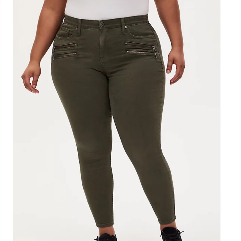 Torrid olive jeans